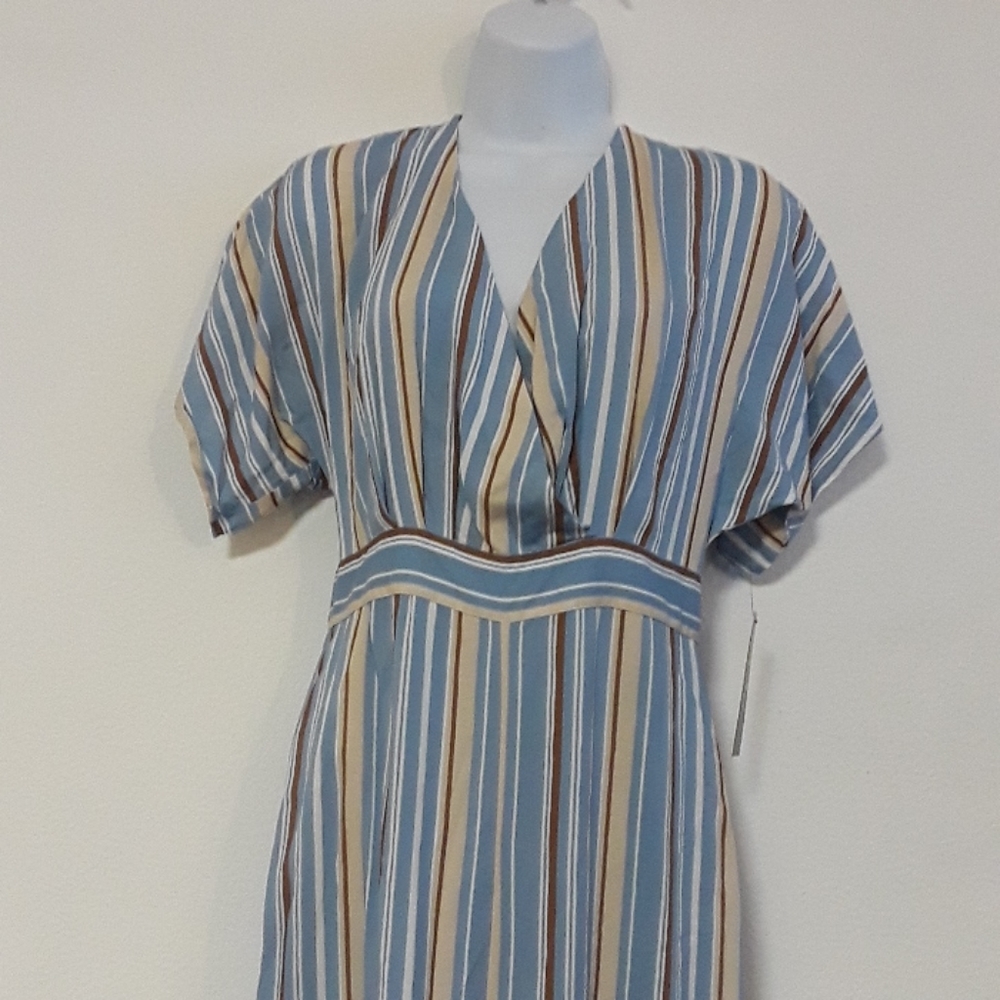 C1- NEW LULU'S SZ. SMALL MULTI-STRIPED  JUMPSUIT